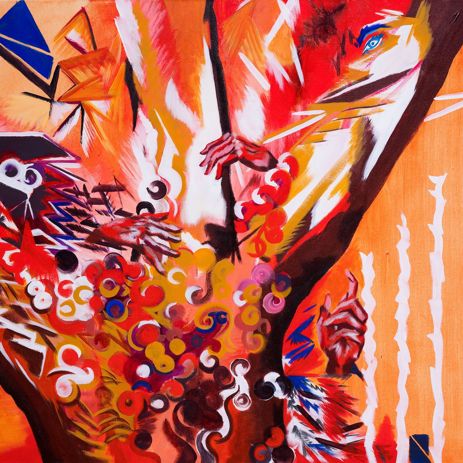 No Voy a Estar, artwork